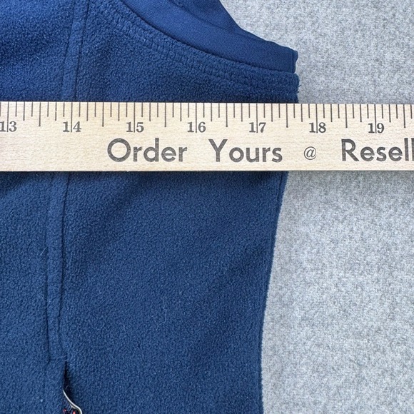 Auburn University Tigers Columbia Fleece Vest Sz M Blue‎ Full Zip Pockets - Picture 9 of 13